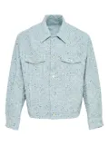 SOLID HOMME speckled-pocket jacket - Blue