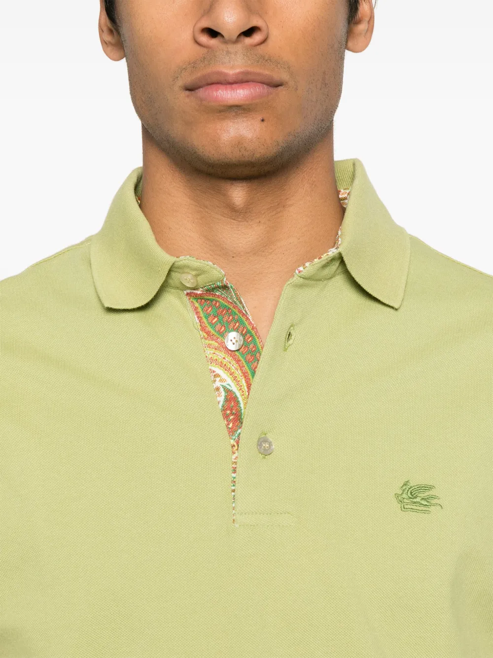ETRO Poloshirt met geborduurd logo Groen