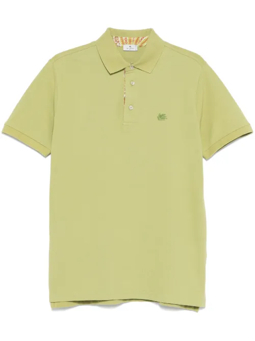 ETRO polo à logo brodé - Vert - ETRO - Modalova
