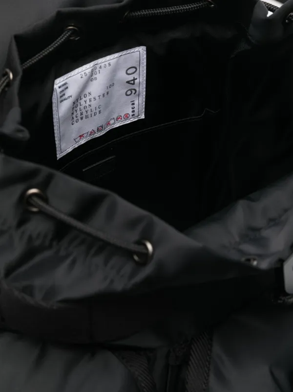 Sacai Small Alice Pack Backpack | Black | FARFETCH