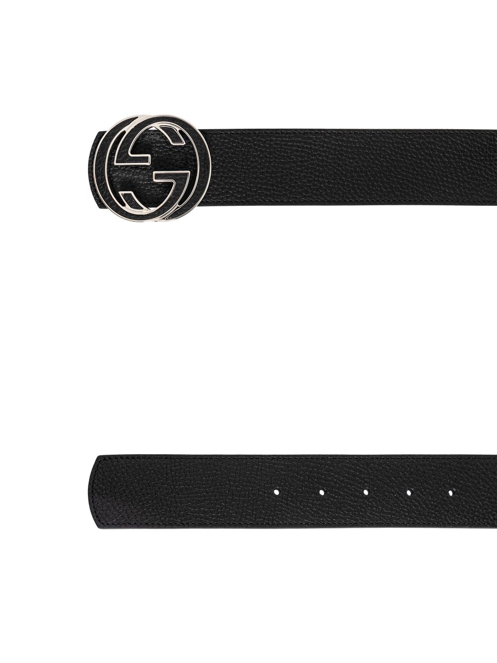 Gucci reversible Interlocking G belt - Zwart