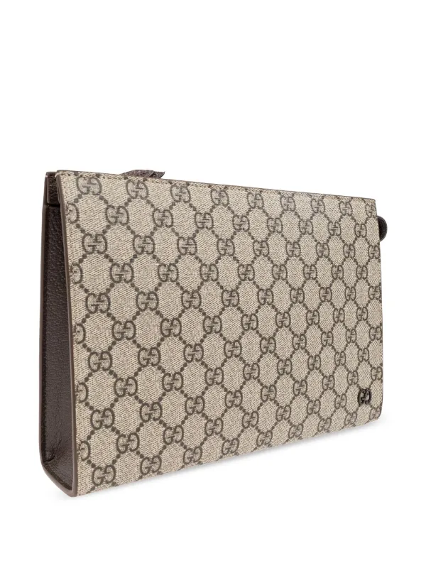 Gucci GGパターン クラッチバッグ | ニュートラル | FARFETCH JP 