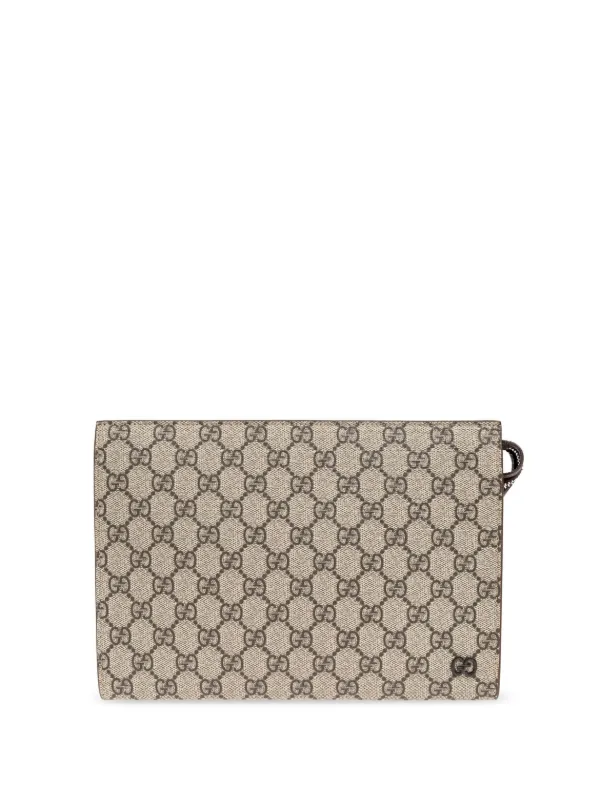 GUCCI GGパターン クラッチバッグ Gucci GGパターン クラッチバッグ | ニュートラル | FARFETCH JP