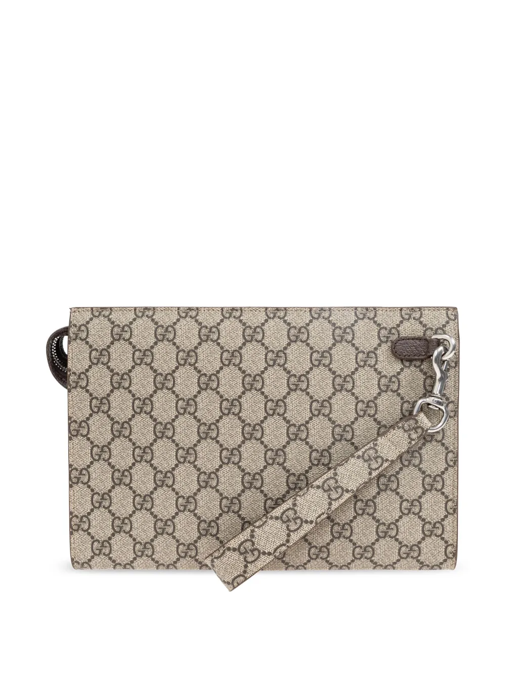 Gucci GG Supreme clutch Beige