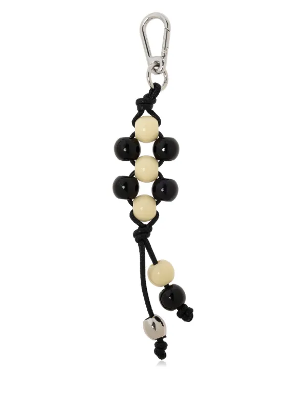 【値下げ】LEMAIRE ルメール BEADED KEY RING unisex LEMAIRE Beaded Keychain | Black | FARFETCH