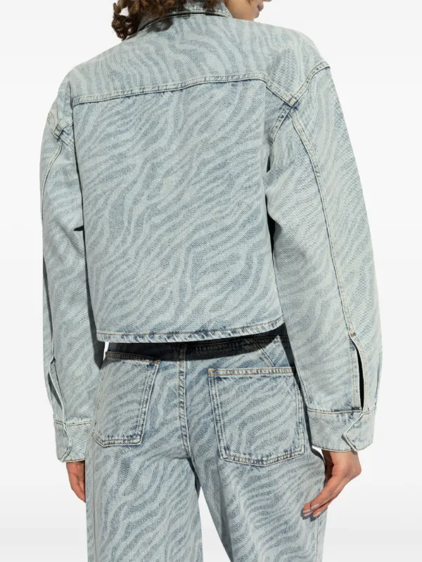 IRO Eslem Denim Jacket Blue FARFETCH GE - Main Image