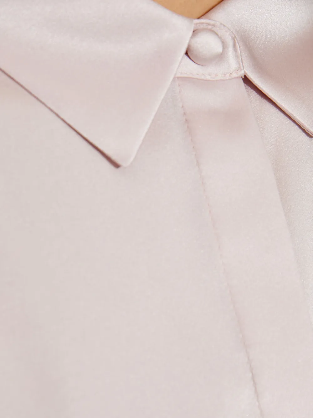 Emporio Armani Blouse van satijn-zijdemix Roze