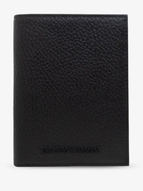 Emporio Armani cartera con logo en relieve