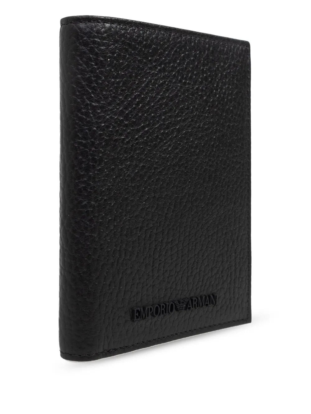 Emporio Armani Portemonnee met logo-reliëf Zwart