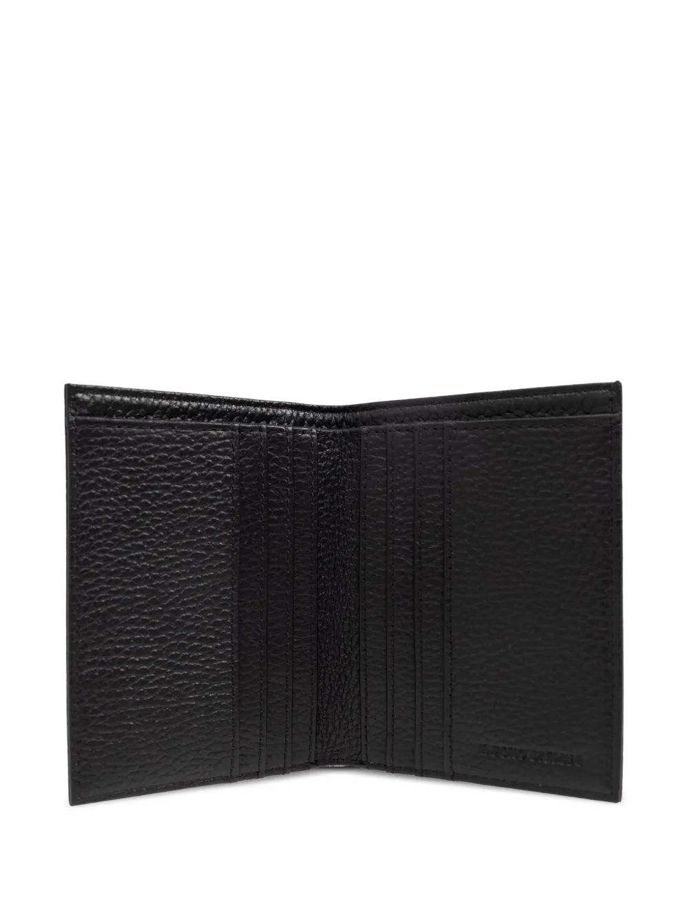Emporio Armani Portemonnee met logo-reliëf Zwart