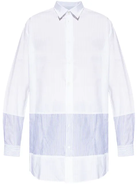 MM6 Maison Margiela striped panelled shirt