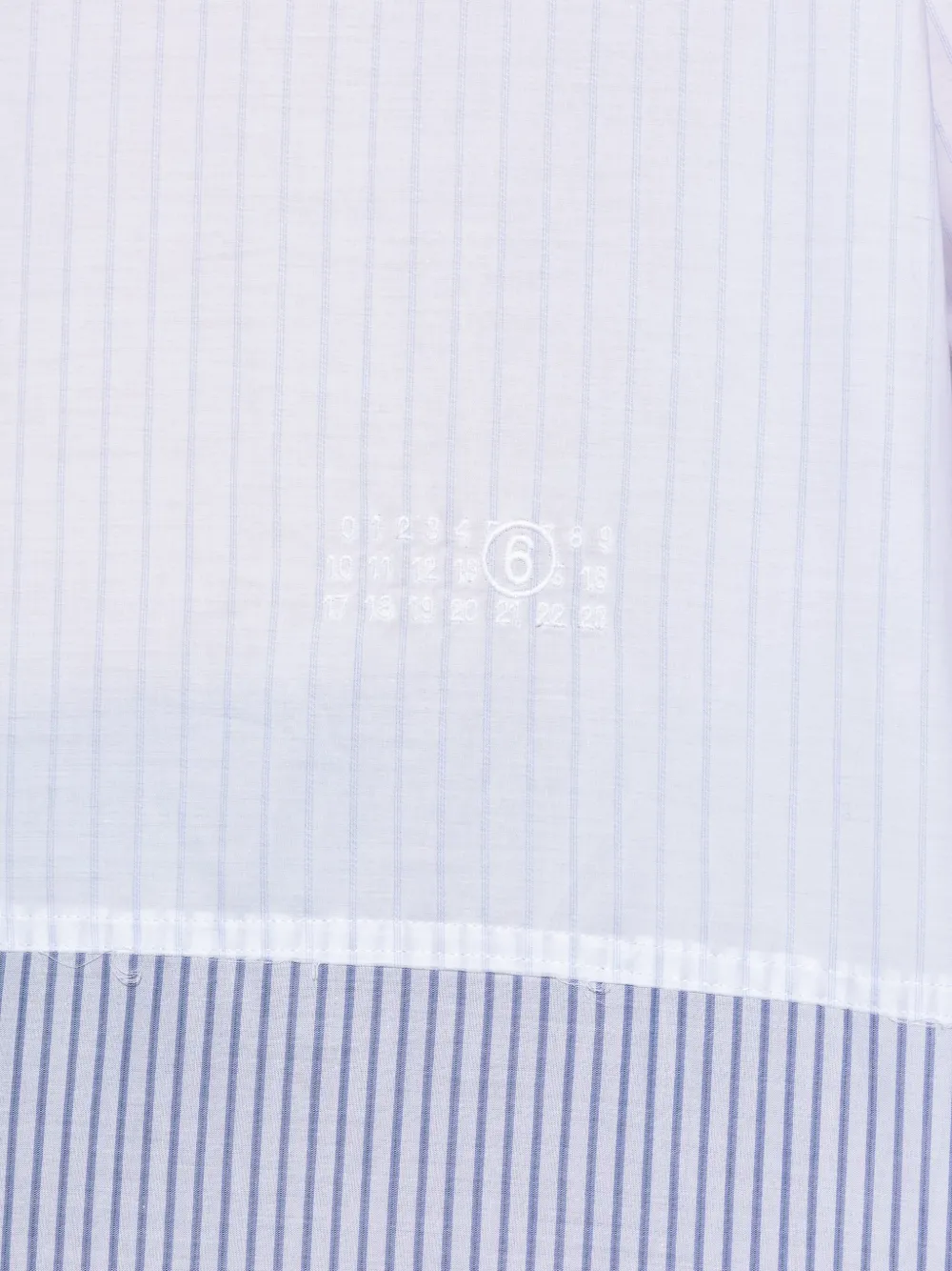 MM6 Maison Margiela Gestreept overhemd Blauw