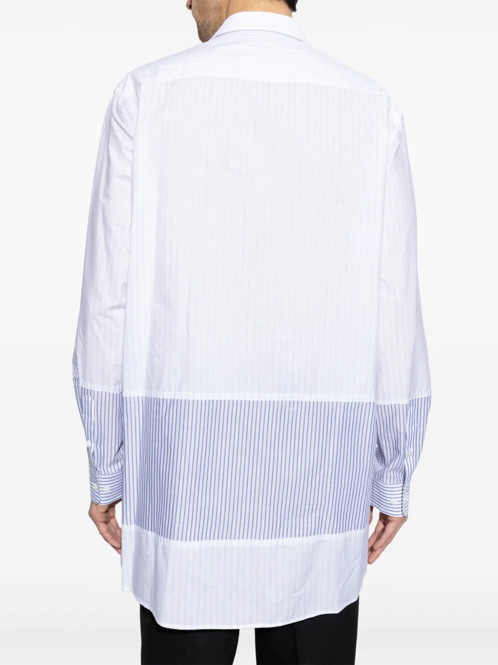 MM6 Maison Margiela Gestreept overhemd Blauw