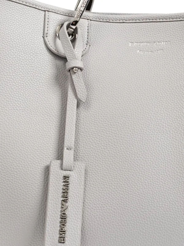 Emporio Armani Medium MyEA Tote Bag | Grey | FARFETCH