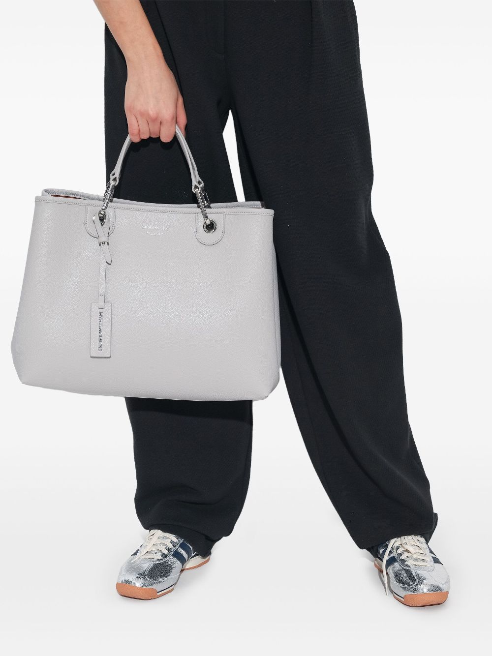 Emporio Armani medium MyEA tote bag - Grijs