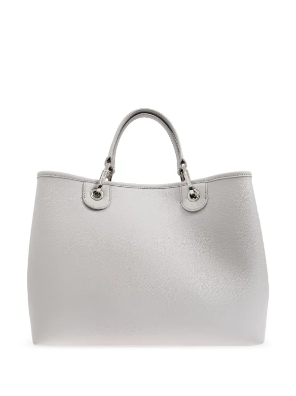 Emporio Armani Medium MyEA Tote Bag | Grey | FARFETCH