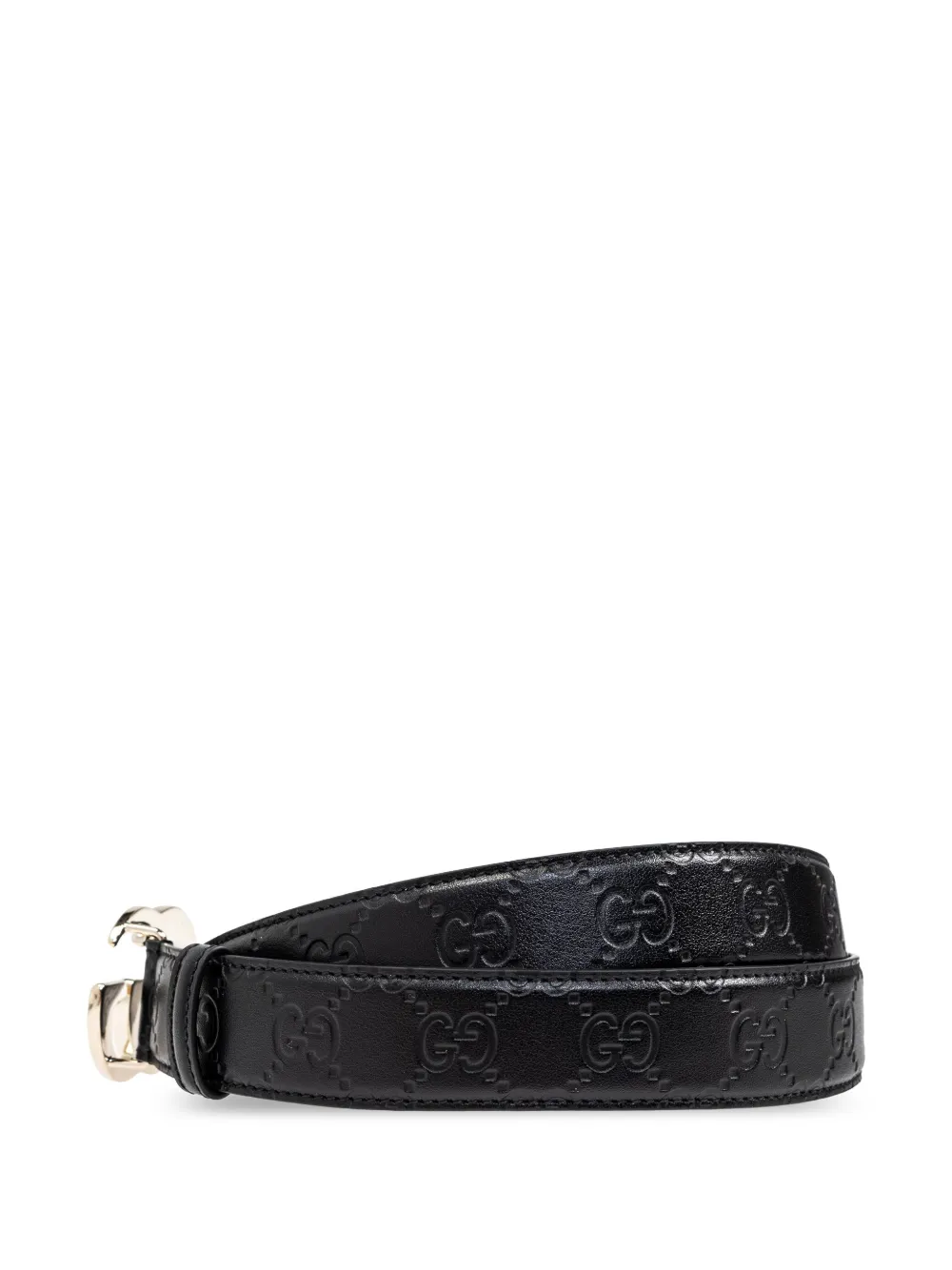 Gucci GG Marmont riem met monogram Zwart