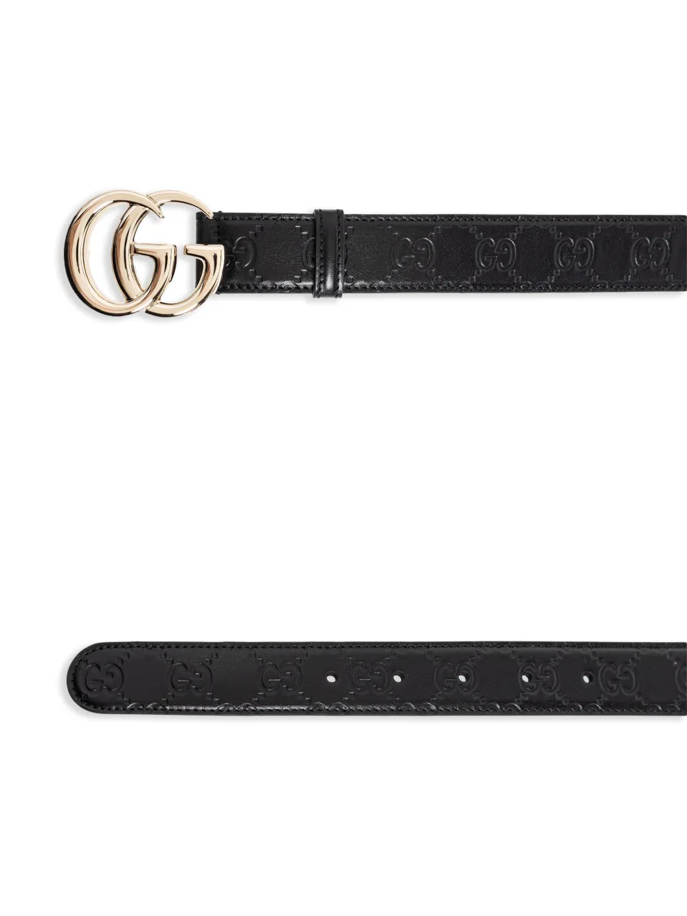 Gucci GG Marmont riem met monogram Zwart