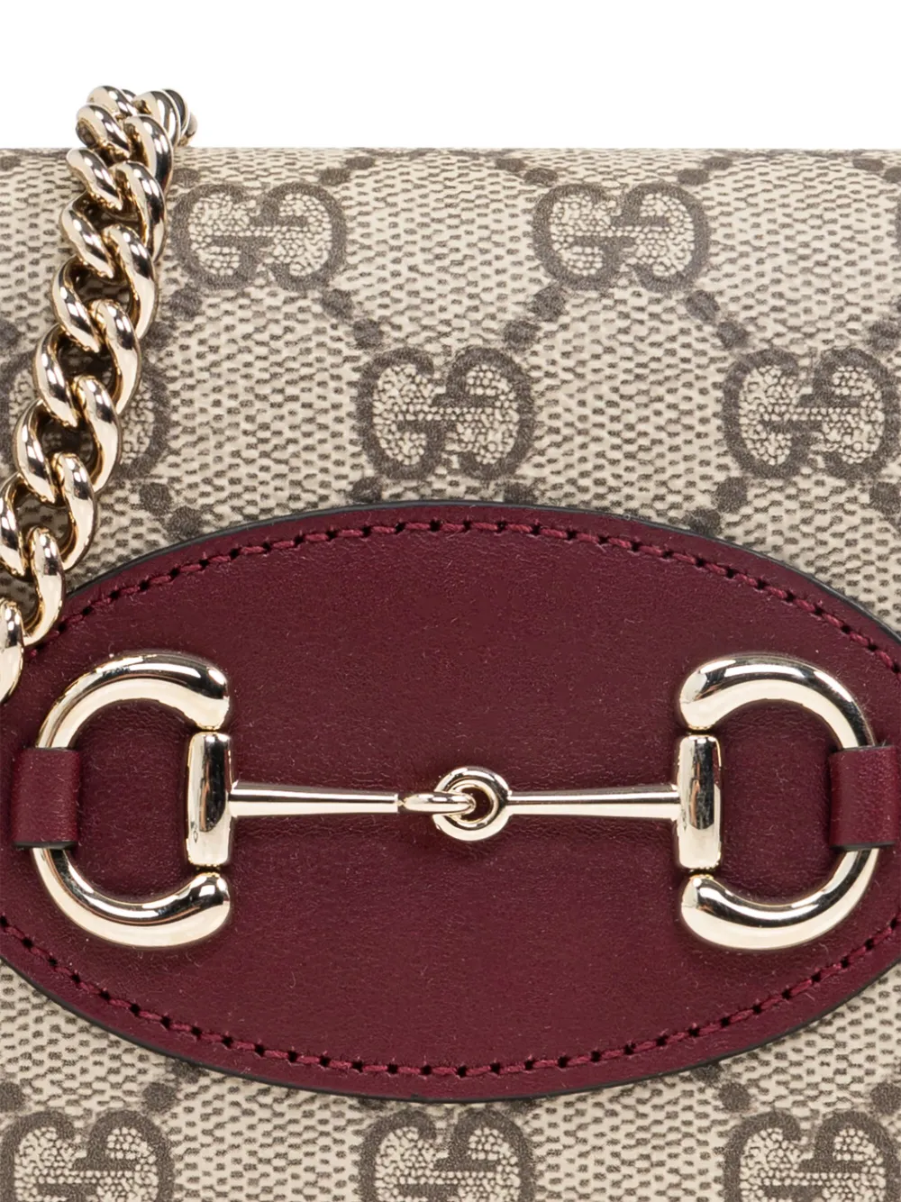 Gucci Portemonnee met horsebit detail Beige