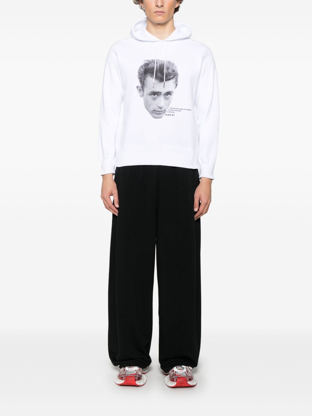 sacai James Dean hoodie - Wit