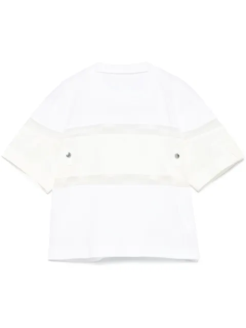 sacai contrast-panel T-shirt