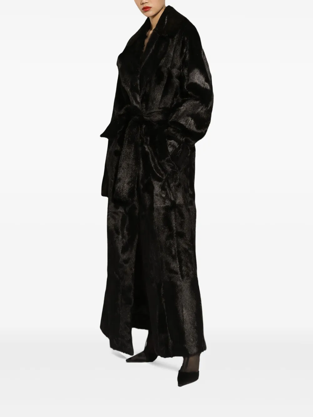 Dolce & Gabbana Leren jas Zwart