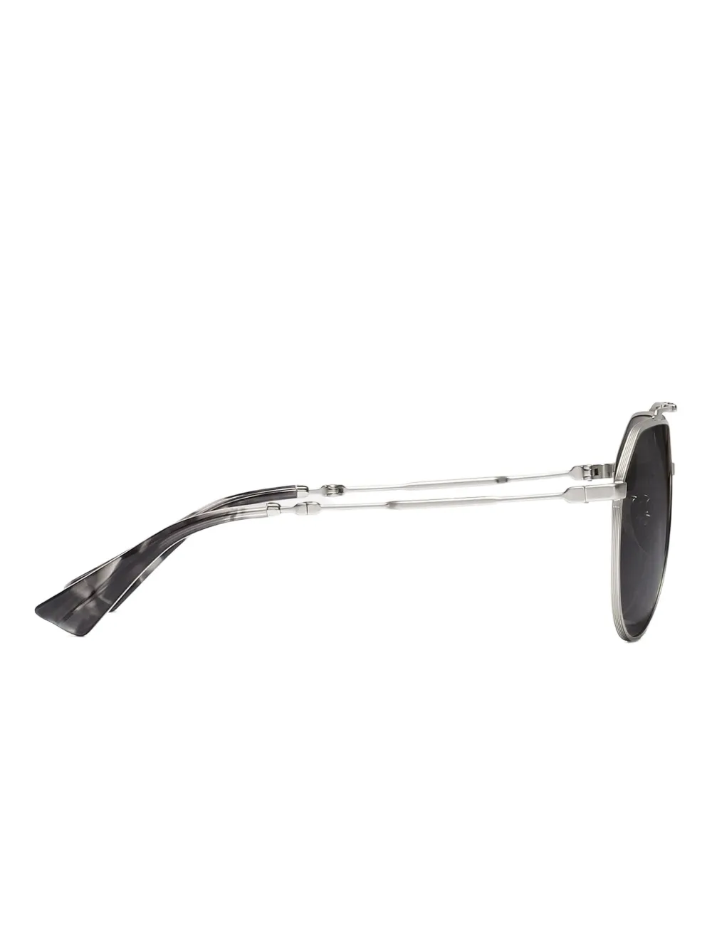 Dolce & Gabbana Eyewear Stefano zonnebril met piloten montuur Zilver