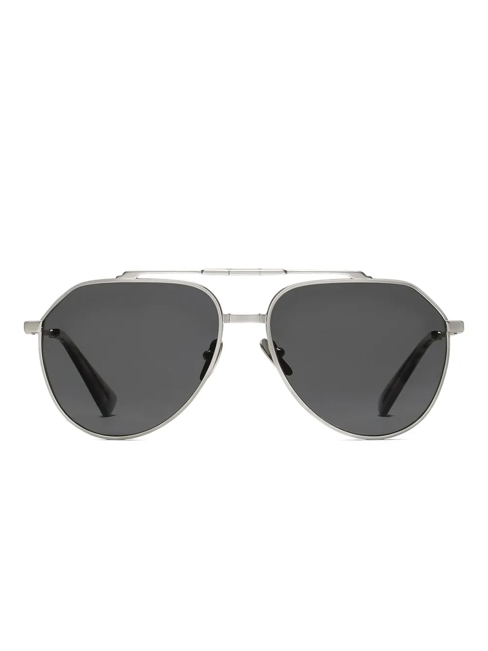 Dolce & Gabbana Eyewear Stefano pilot-frame sunglasses - シルバートーン Dolce & Gabbana Eyewear Stefano pilot-frame sunglasses - シルバートーン