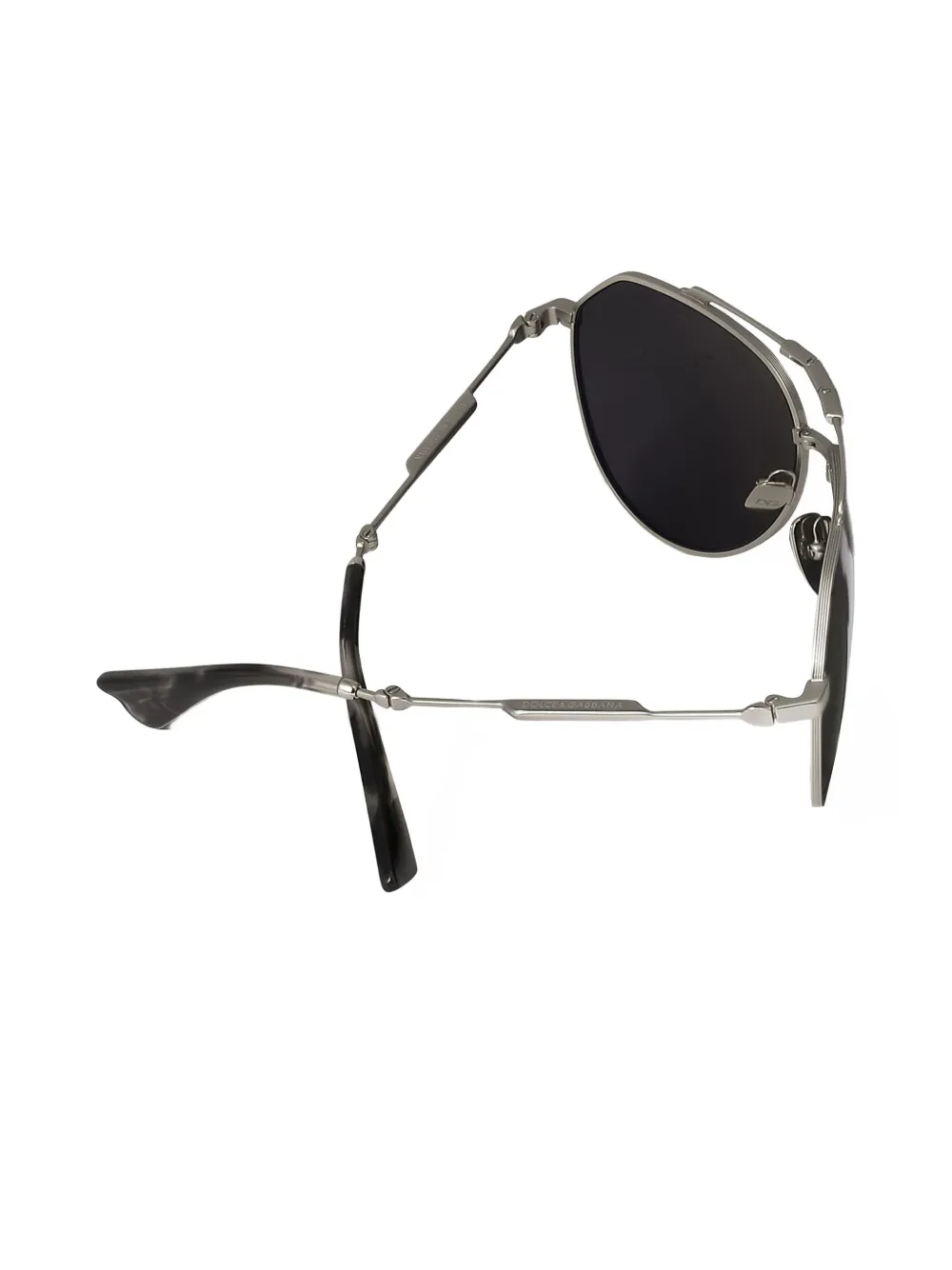 Dolce & Gabbana Eyewear Stefano zonnebril met piloten montuur Zilver
