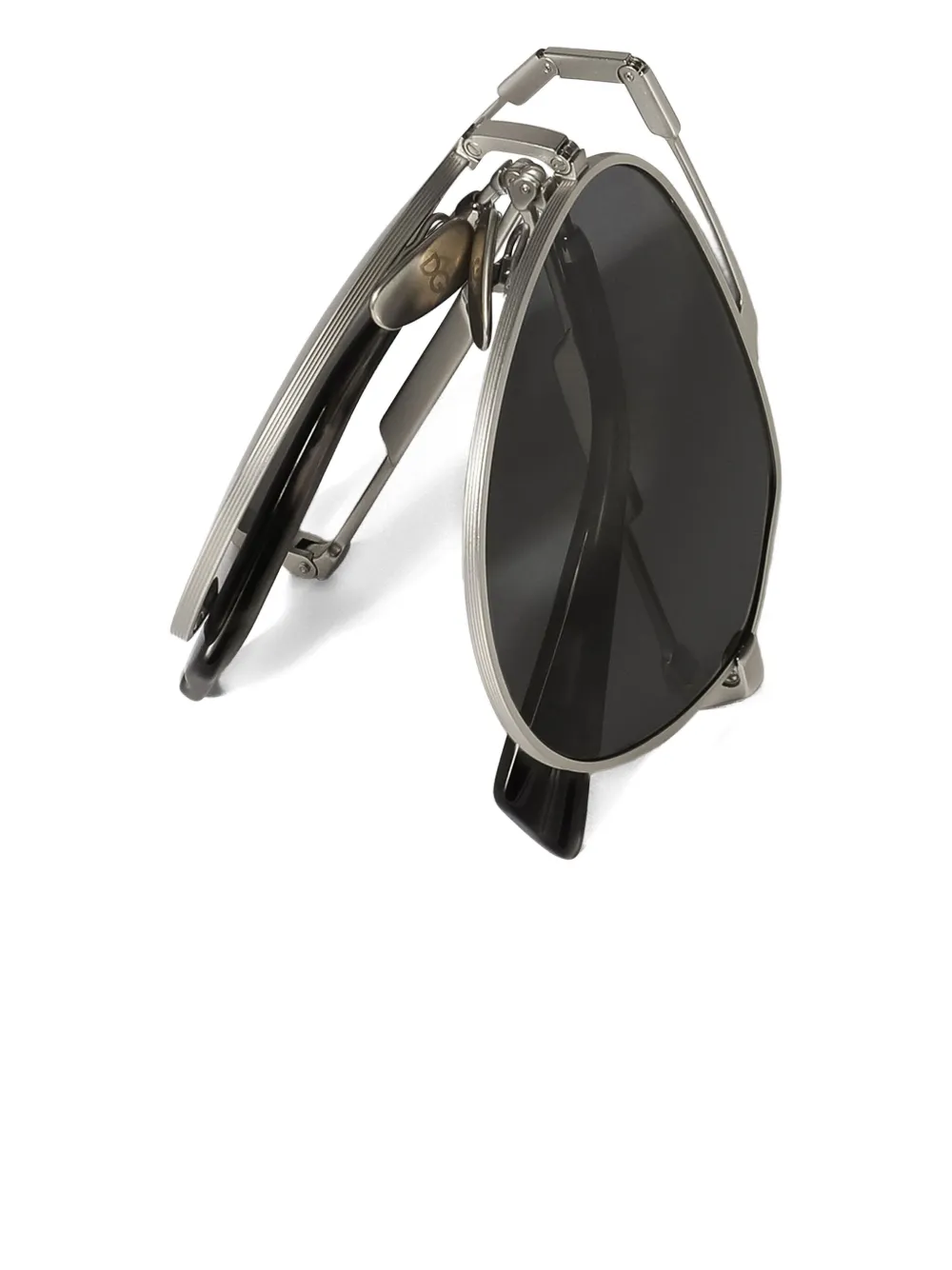 Dolce & Gabbana Eyewear Stefano zonnebril met piloten montuur Zilver