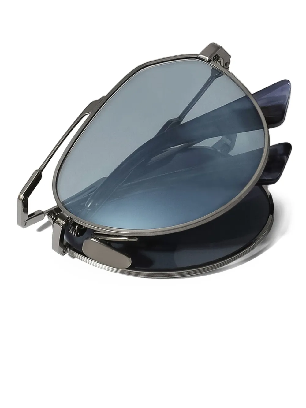 Dolce & Gabbana Eyewear Stefano zonnebril met piloten montuur Zilver