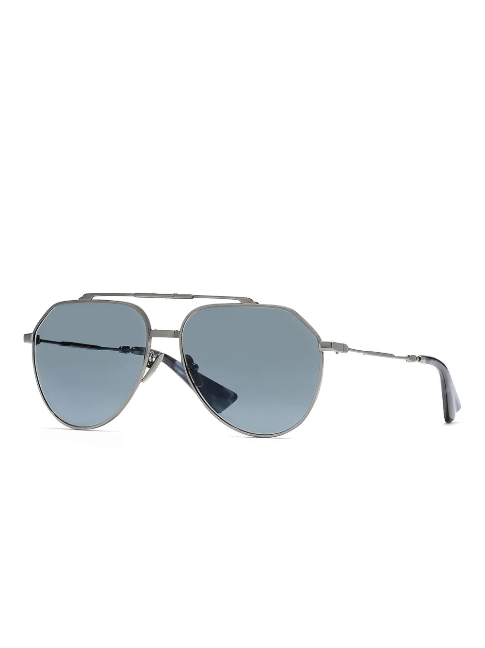 Dolce & Gabbana Eyewear Stefano zonnebril met piloten montuur Zilver