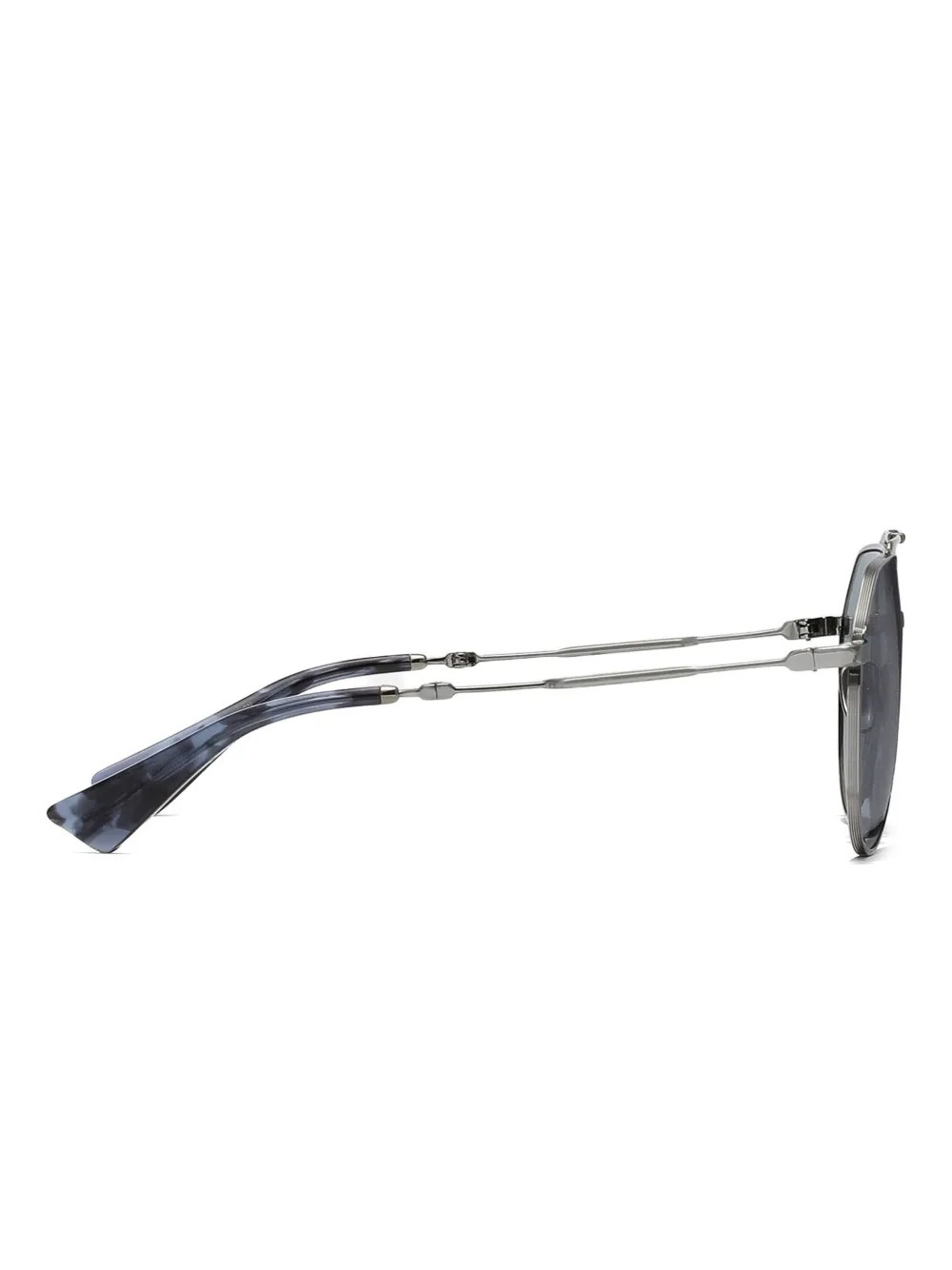 Dolce & Gabbana Eyewear Stefano zonnebril met piloten montuur Zilver