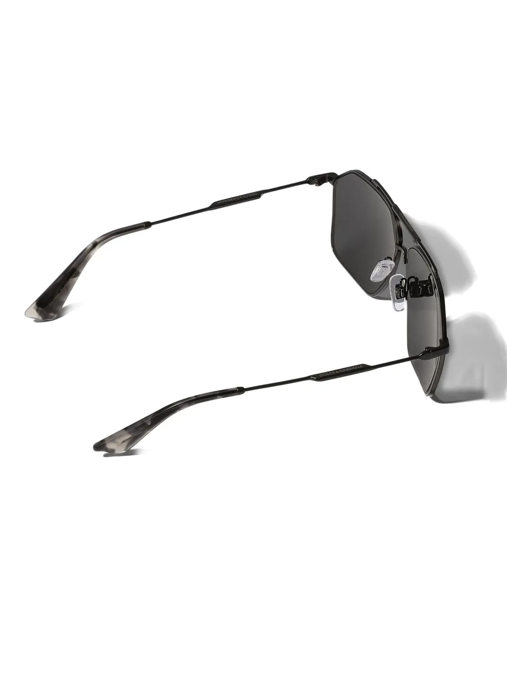 Dolce & Gabbana Stefano Pilot-frame Sunglasses In Black