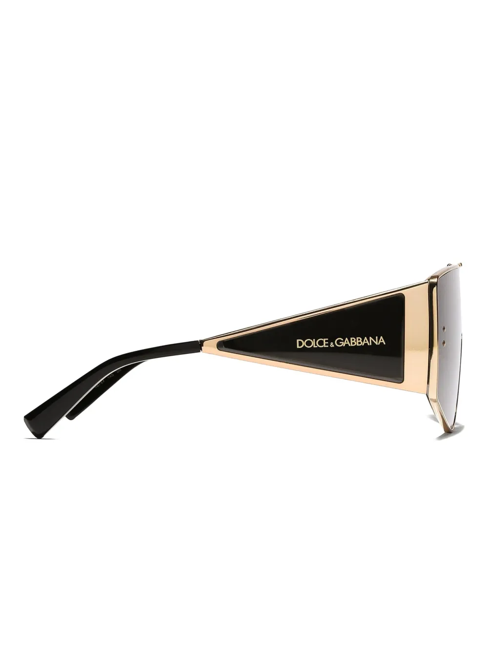 Dolce & Gabbana Eyewear Zonnebril met oversized montuur Zwart
