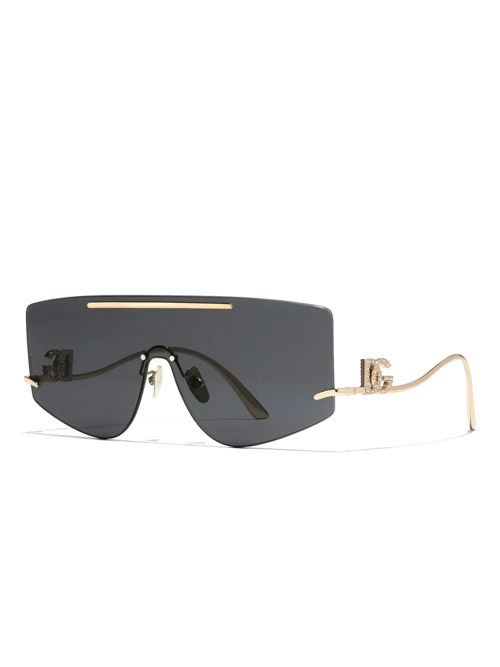 Dolce & Gabbana Eyewear shield-frame sunglasses - Goud