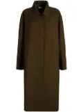 Bally fluid gabardine coat - Green