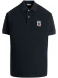 Bally crest logo polo shirt - Blue