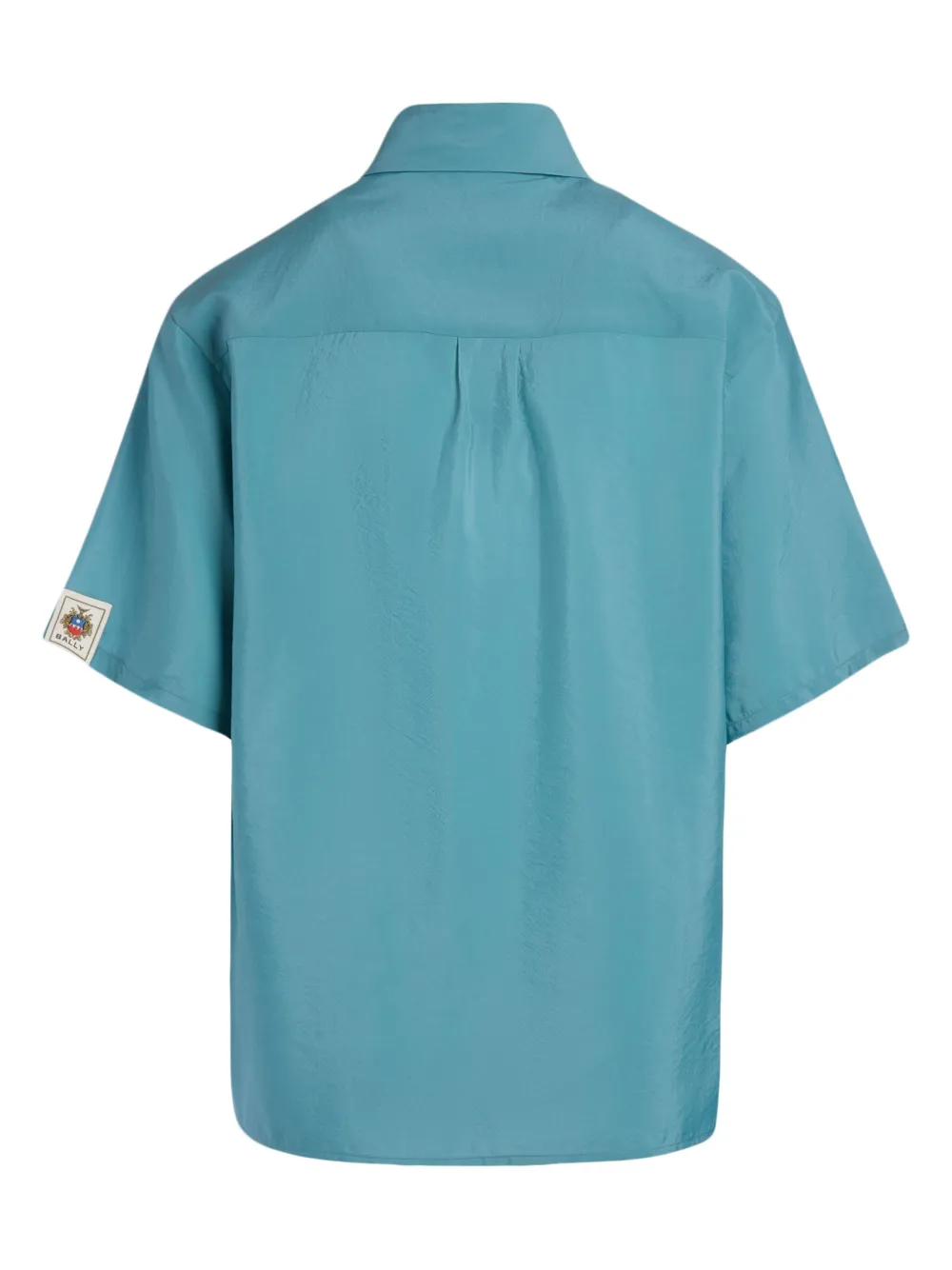 Bally Blouse met logopatch - Blauw