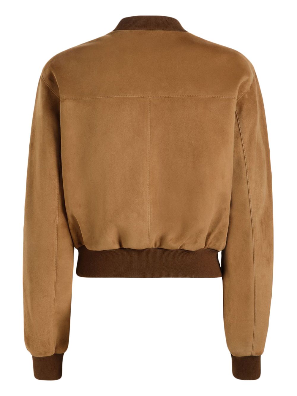 Bally zip-fastened suede bomber jacket - Brown