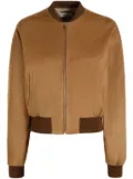 Bally zip-fastened suede bomber jacket - Brown