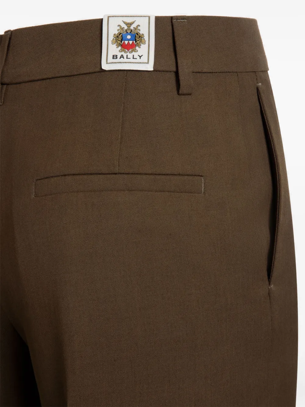 Bally Geplooide straight broek Groen