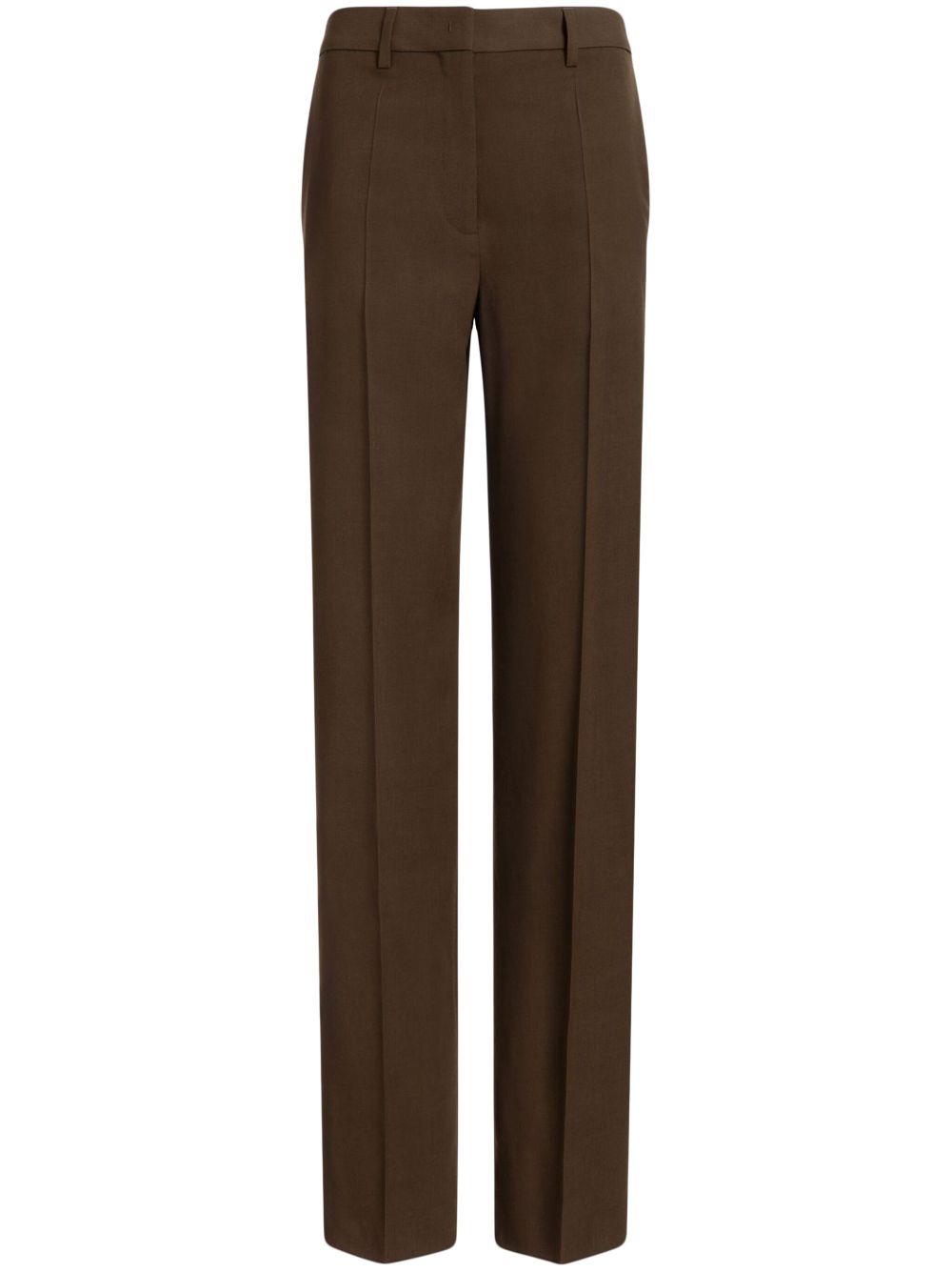 Bally pressed crease straight-leg pants - Green