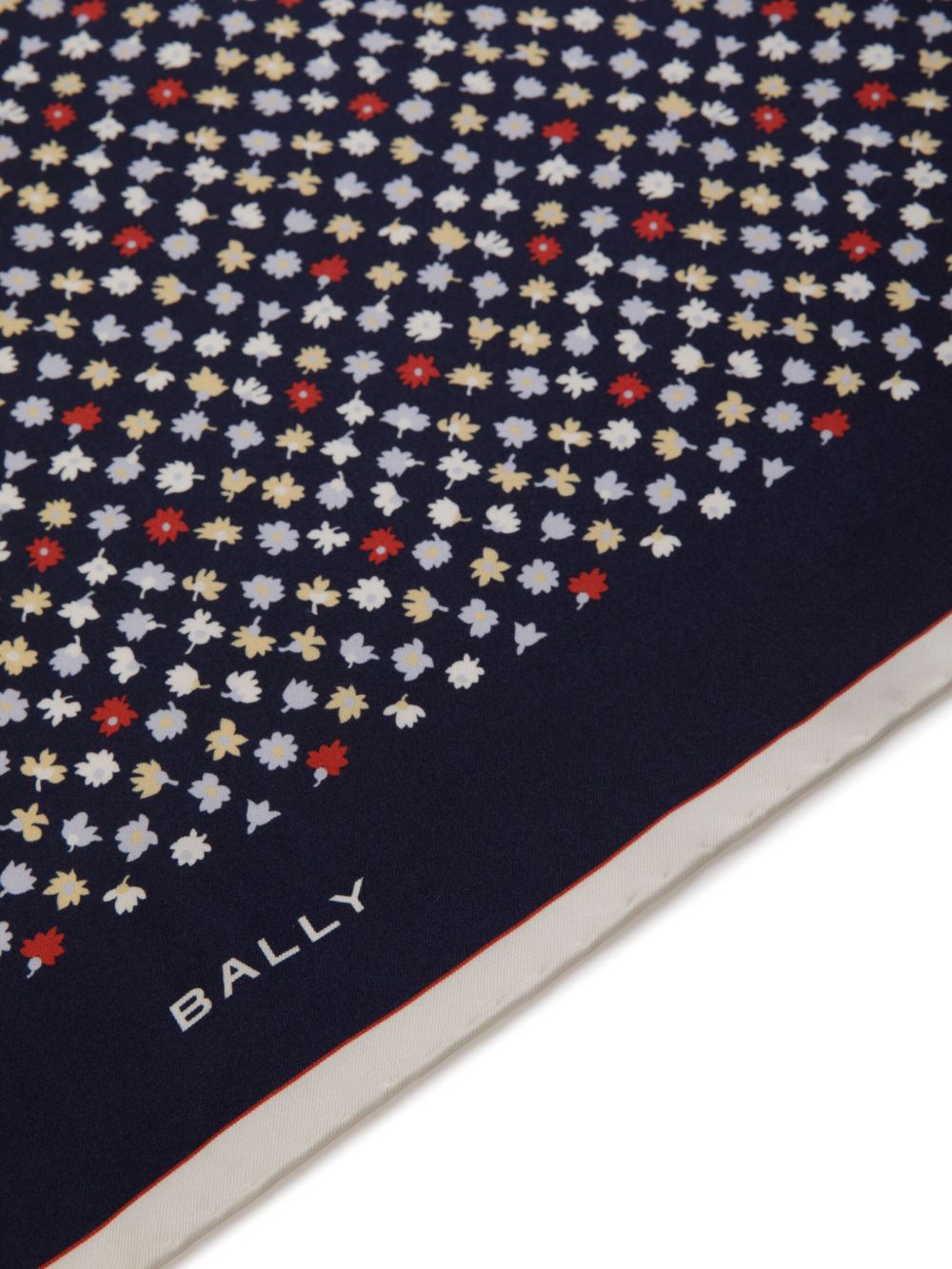 Bally Microflowers silk scarf - Blue