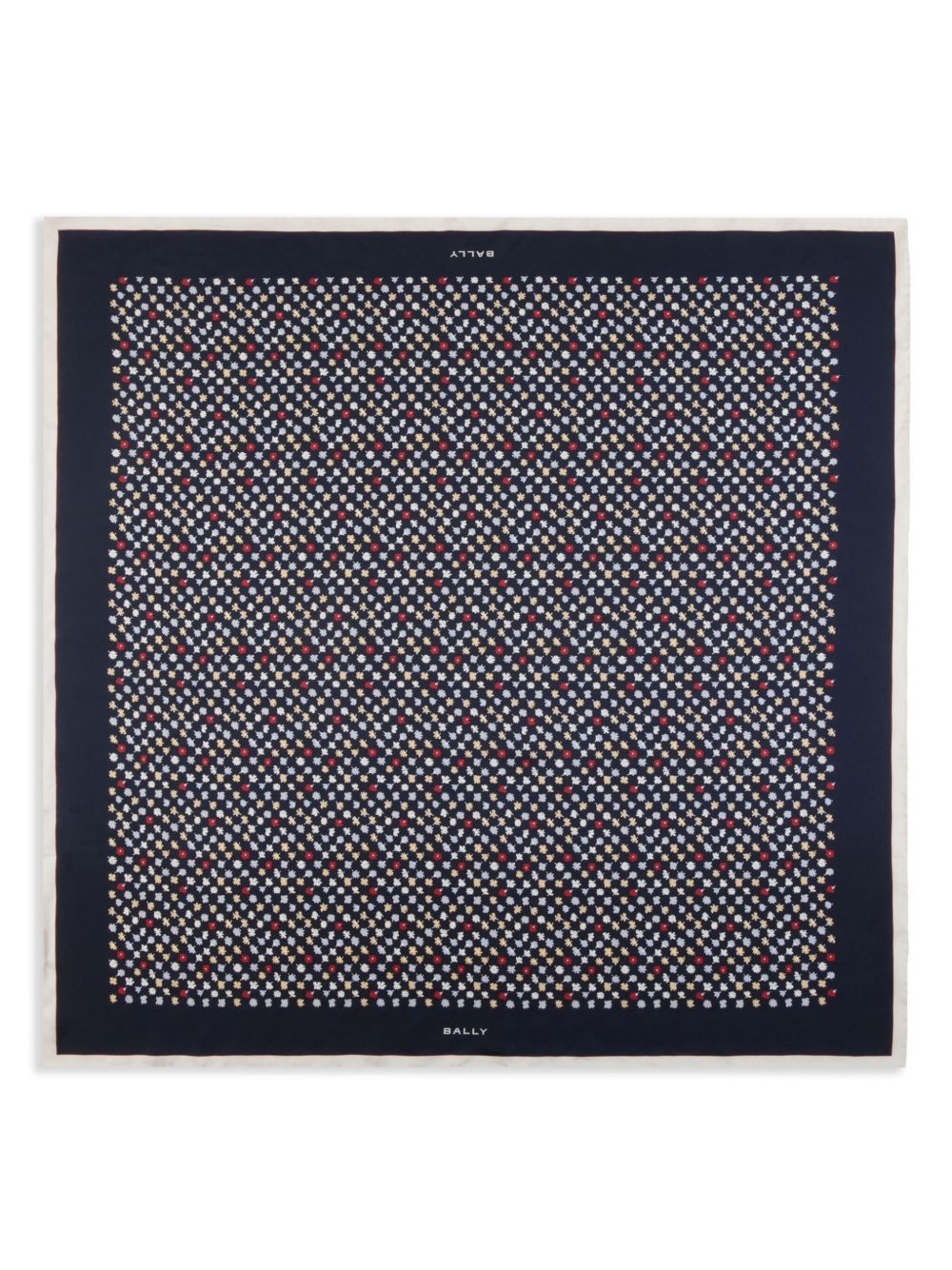 Bally Microflowers silk scarf - Blue