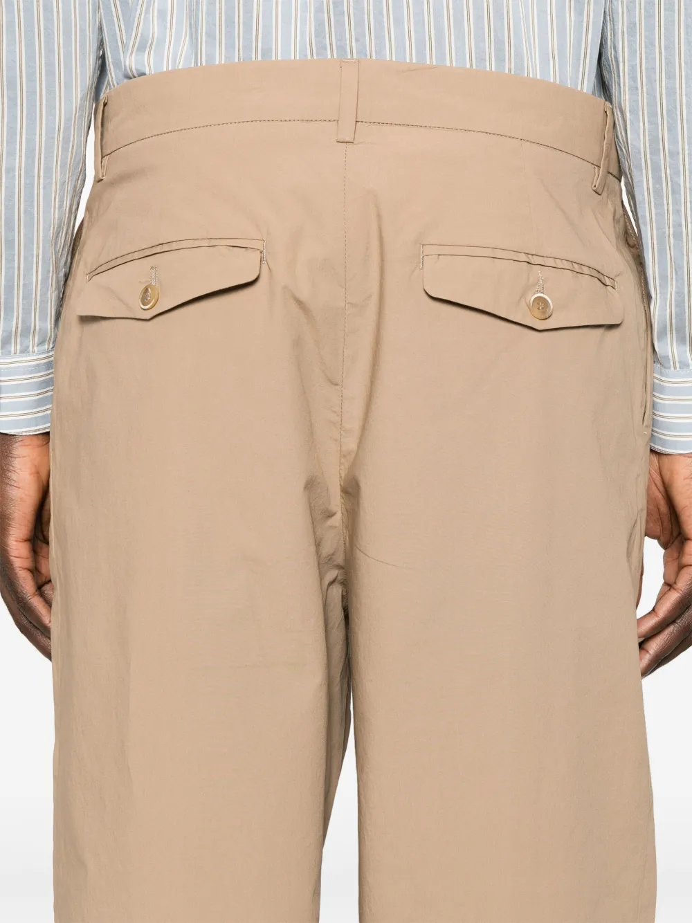 Shop Barena Venezia Canasta Vion Trousers In Neutrals