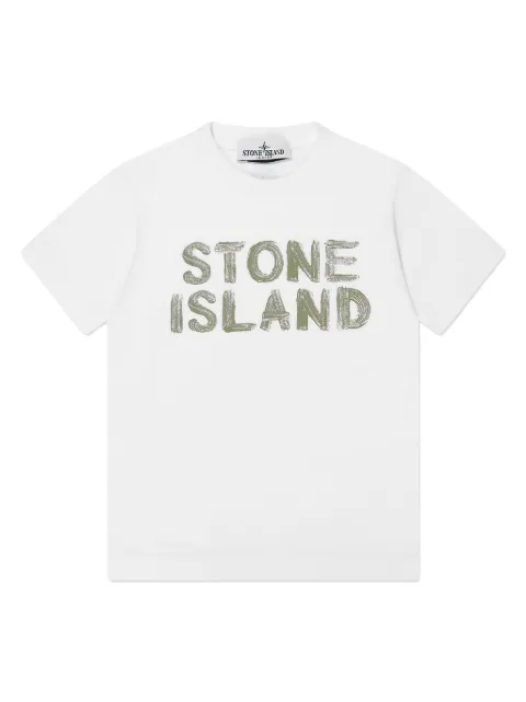 Stone Island Junior تيشيرت بطبعة شعار الماركة