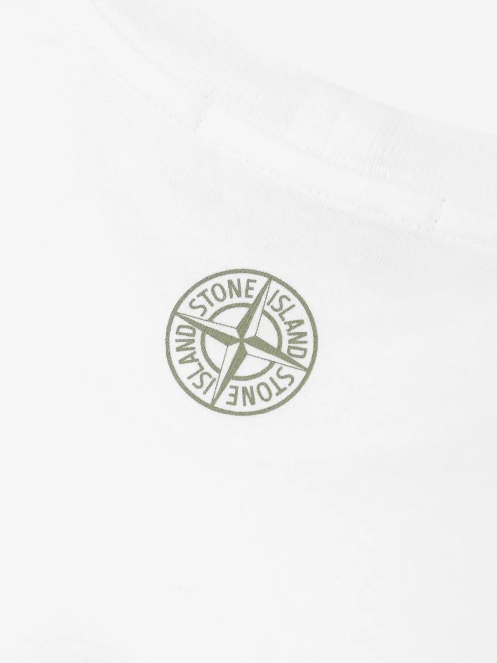 Stone Island Junior T-shirt met logoprint Wit