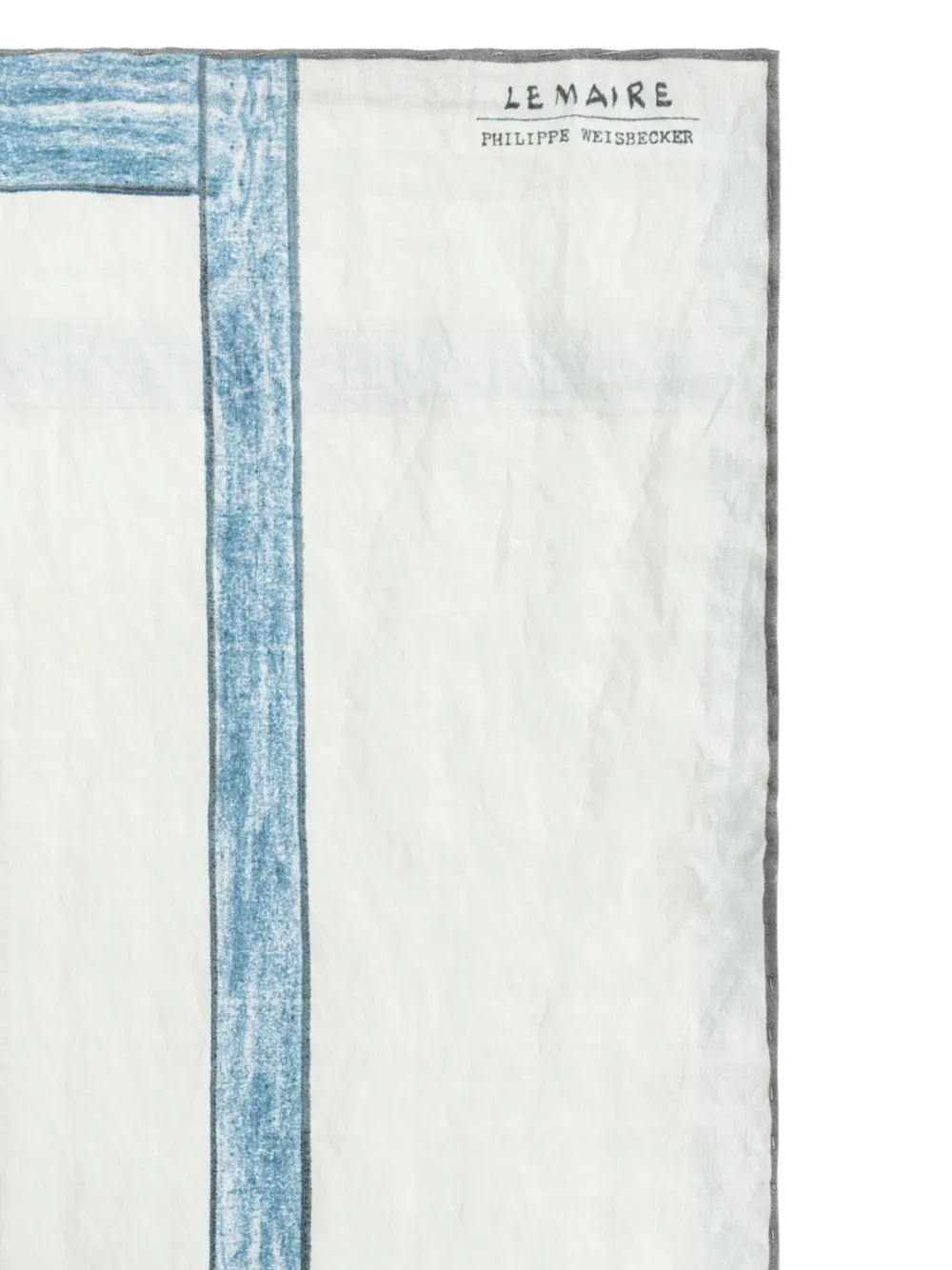 Lemaire Painterly-print Scarf In White