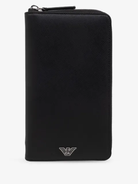 Emporio Armani cartera con placa del logo